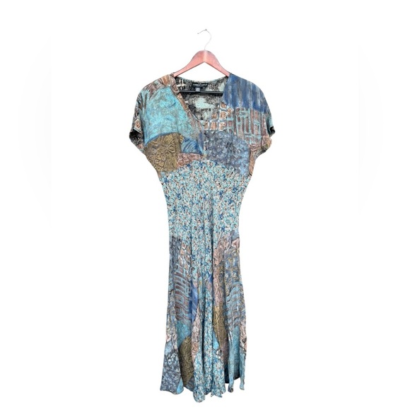 Carole Little Dresses & Skirts - Vintage 90s Carole Little Fairycore Rayon Dress Size 12 Whimsygoth Cottagecore